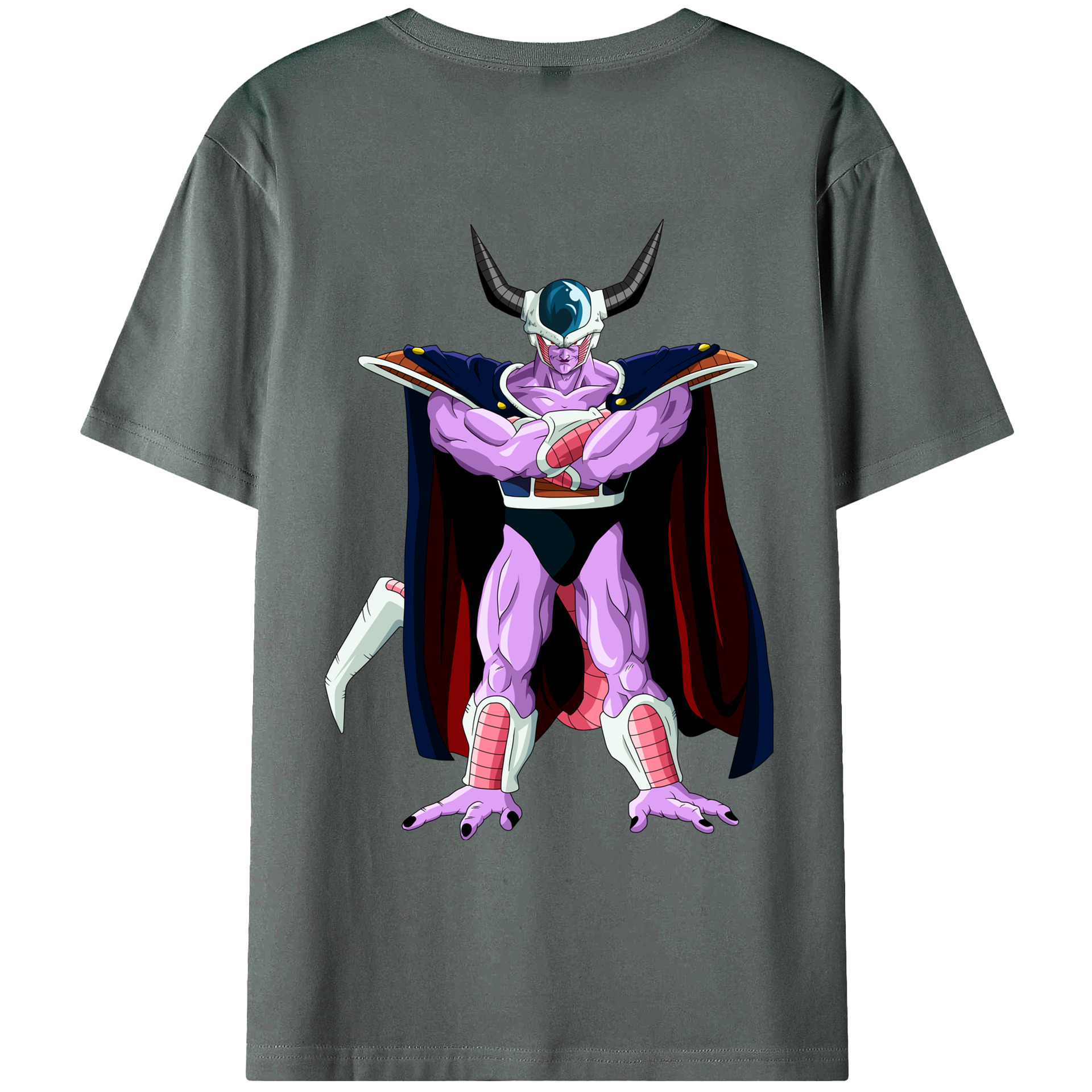 （画像用） ドラゴンボール コルド大王 DRAGON BALL King Cold 綿100％ メンズ半袖Tシャツ（バックプリント） 通気性